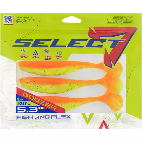 Силікон Select Boozer SE 5.3" #247 (3 шт / уп), фото , изображение 2